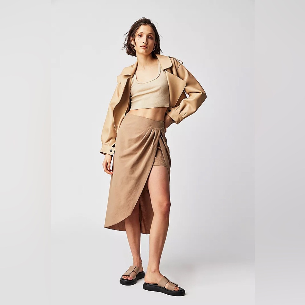 New Ronny Kobo x Free People Greg Sand Skirt sz M